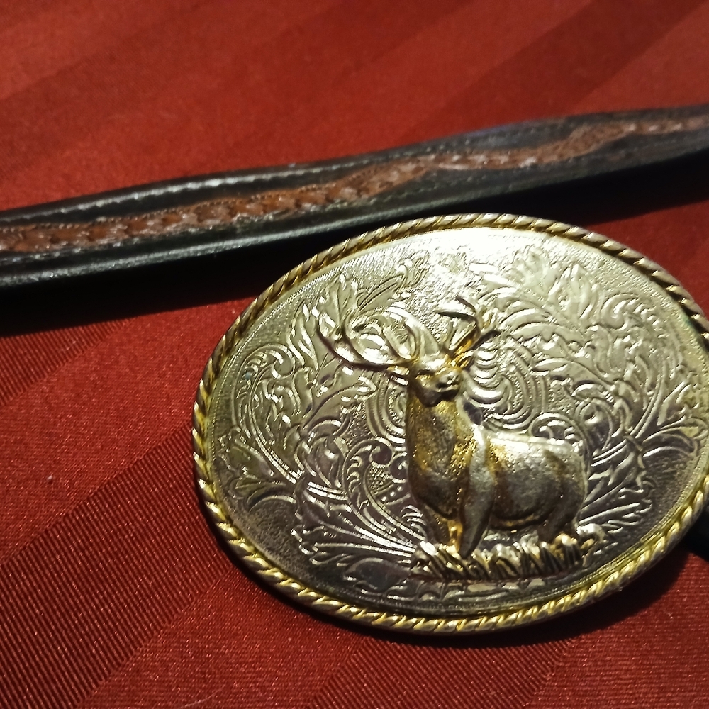 Ivan belt bucket on leather belt